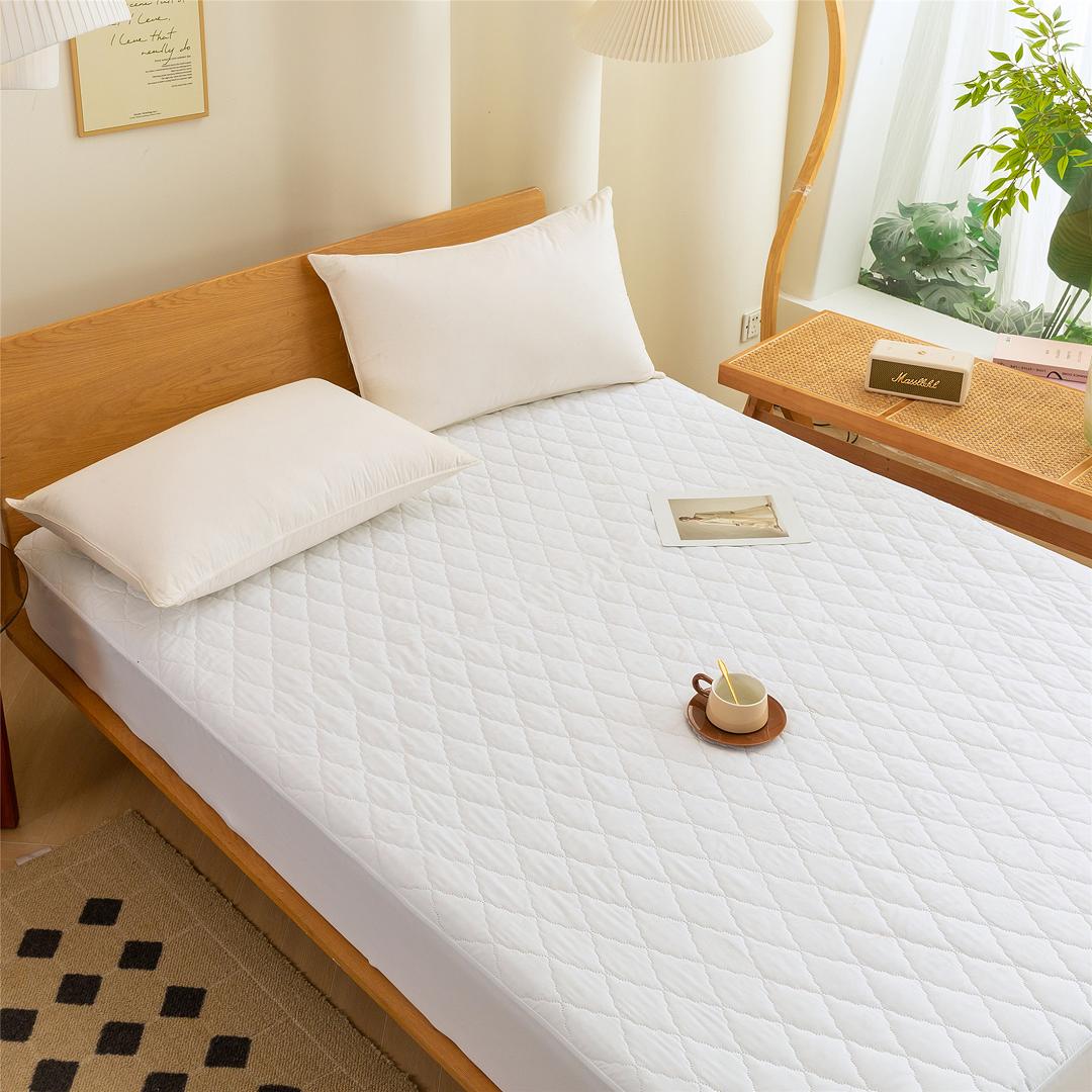 thumbnail video image 2 of 1pc Grey Waterproof Mattress Protector-Soft, Breathable, Durable12"-18"Deep Pockets Fitted Mattress Cover - Solid Color Bedspread -Pillowcase Not Included, 2 of 8