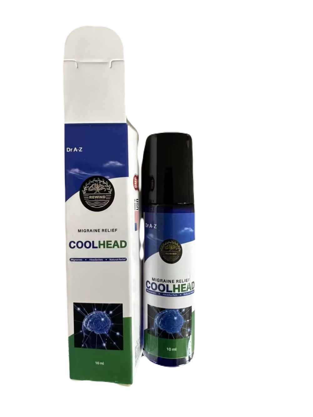 thumbnail video image 2 of COOLHEAD Migraine Relief Essential Oil Roll-on, Headache Relief - Migraine  Roller Ball -Natural Stress Relief Roller Stick Ball, 2 of 13