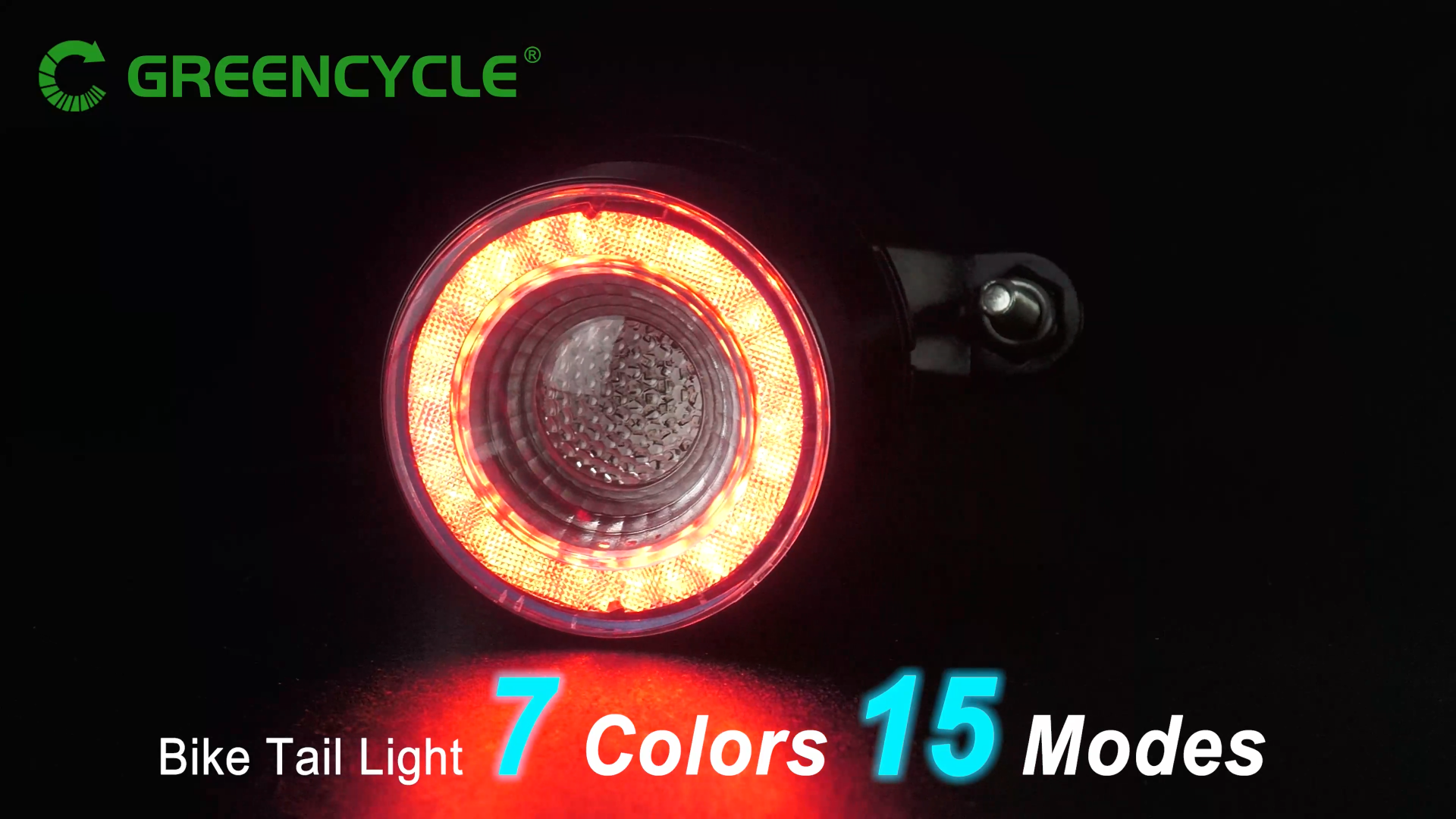 GREENCYCLE Bike Tail Light, LED Bicycle Rear Light with Changing Colors ...