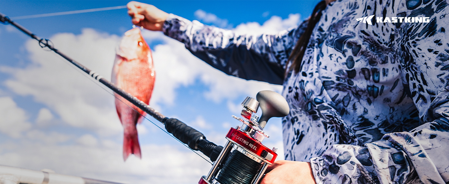 thumbnail video image 2 of KastKing  Saltwater & Freshwater Fishing Rod, Powerful, Lightweight S-Curve Graphite Rod Blanks, Nano Resin Technology,-Kong, 2 of 10