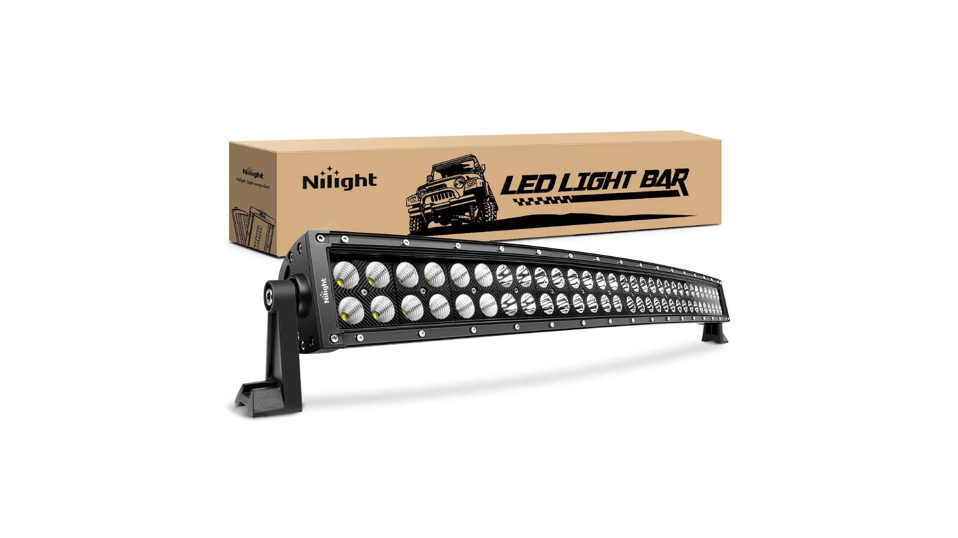 thumbnail video image 2 of Nilight 32" 180W Spot Flood Combo High Power Led Driving Lamp Led Light Bar Off-Road Fog Driving Work Lights for SUV Boat Jeep Lamp, 2 of 8