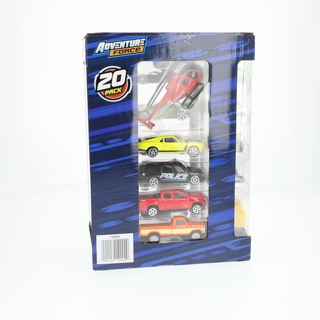 Adventure Force Diecast Vehicle 20 Pack Assortment Set with 3-inch