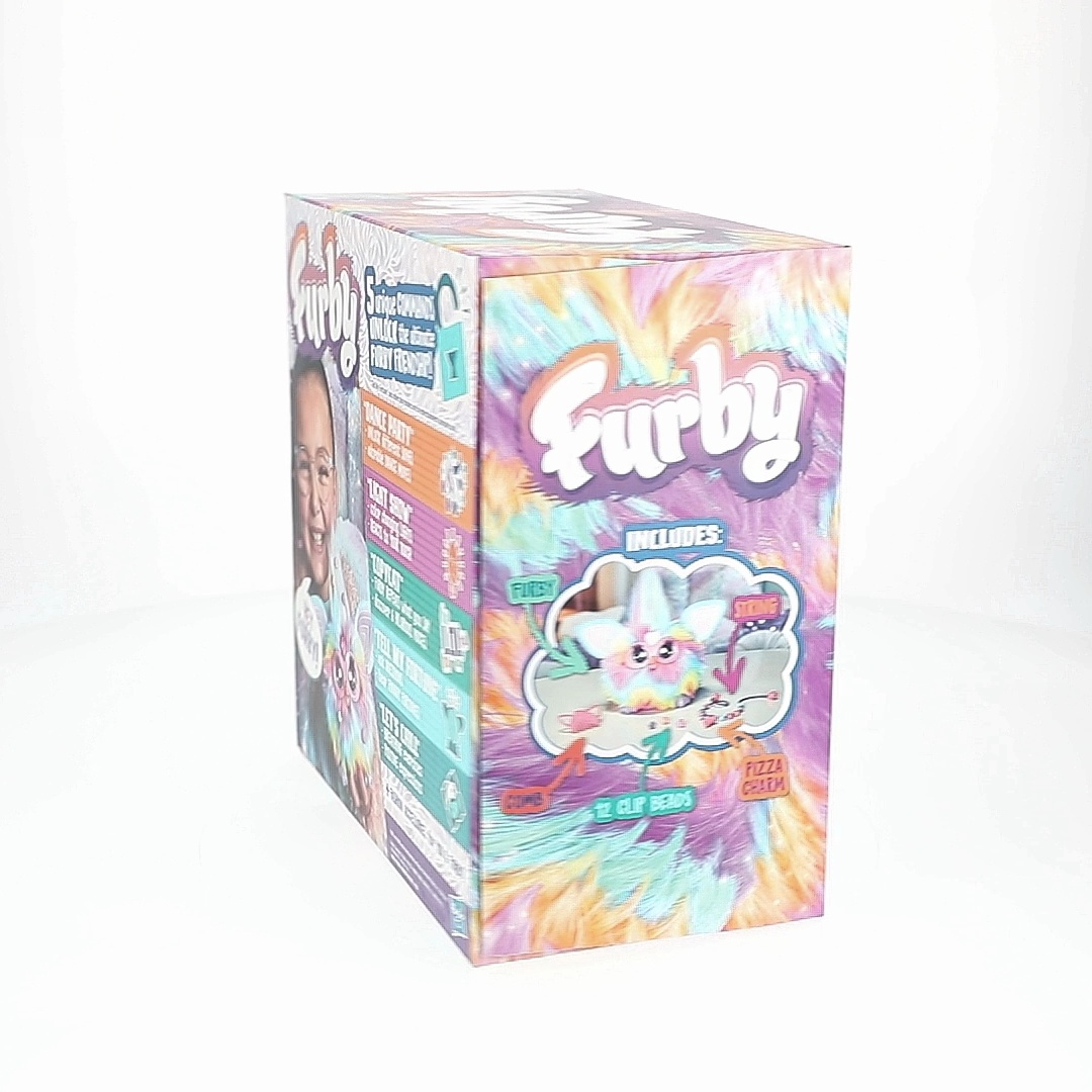 Furby, Tie Dye Plush Toy, Voice Activated, Ages 6+, Interactive
