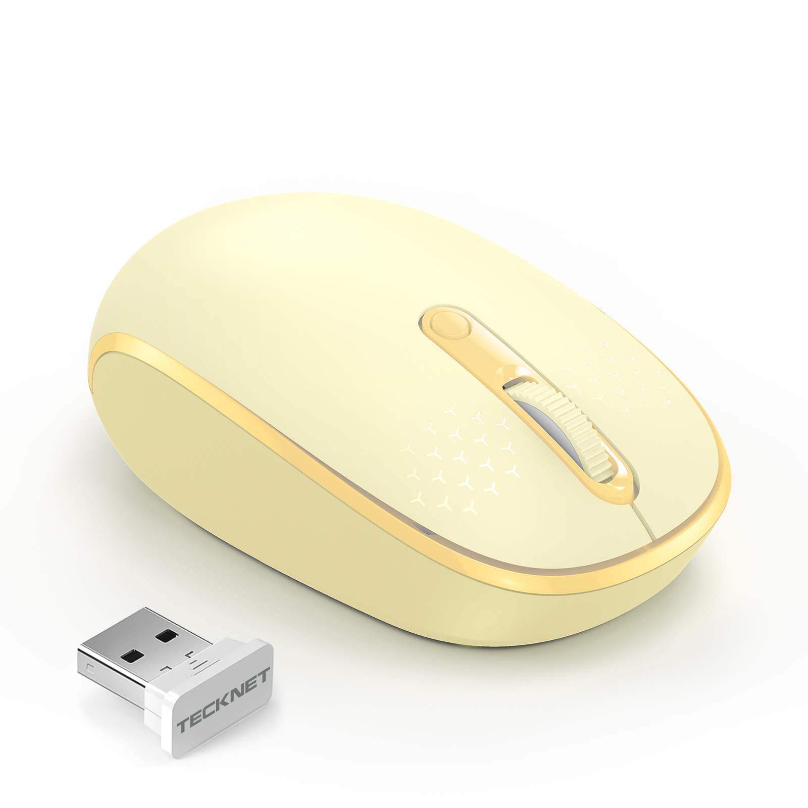 TECKNET Wireless Mouse for Laptop, 2.4G Quiet Computer Mouse with USB ...