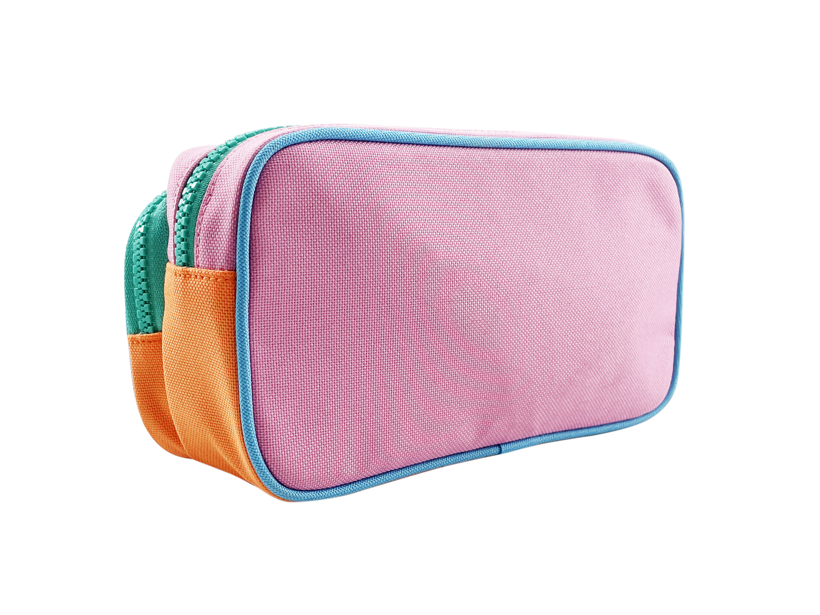 Coffee and Bible Time Pencil Pouch Pink, Dual Zipper Pencil Case Organizer
