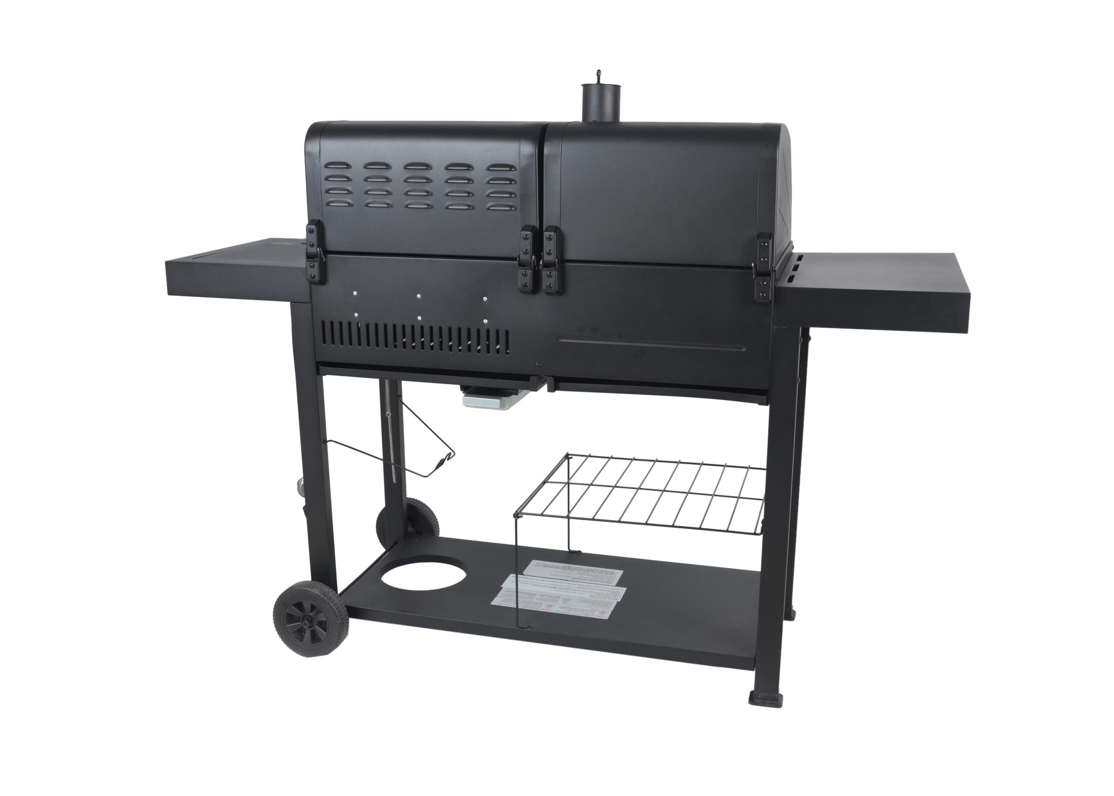 RevoAce Dual Fuel Gas & Charcoal Combo Grill, Black with