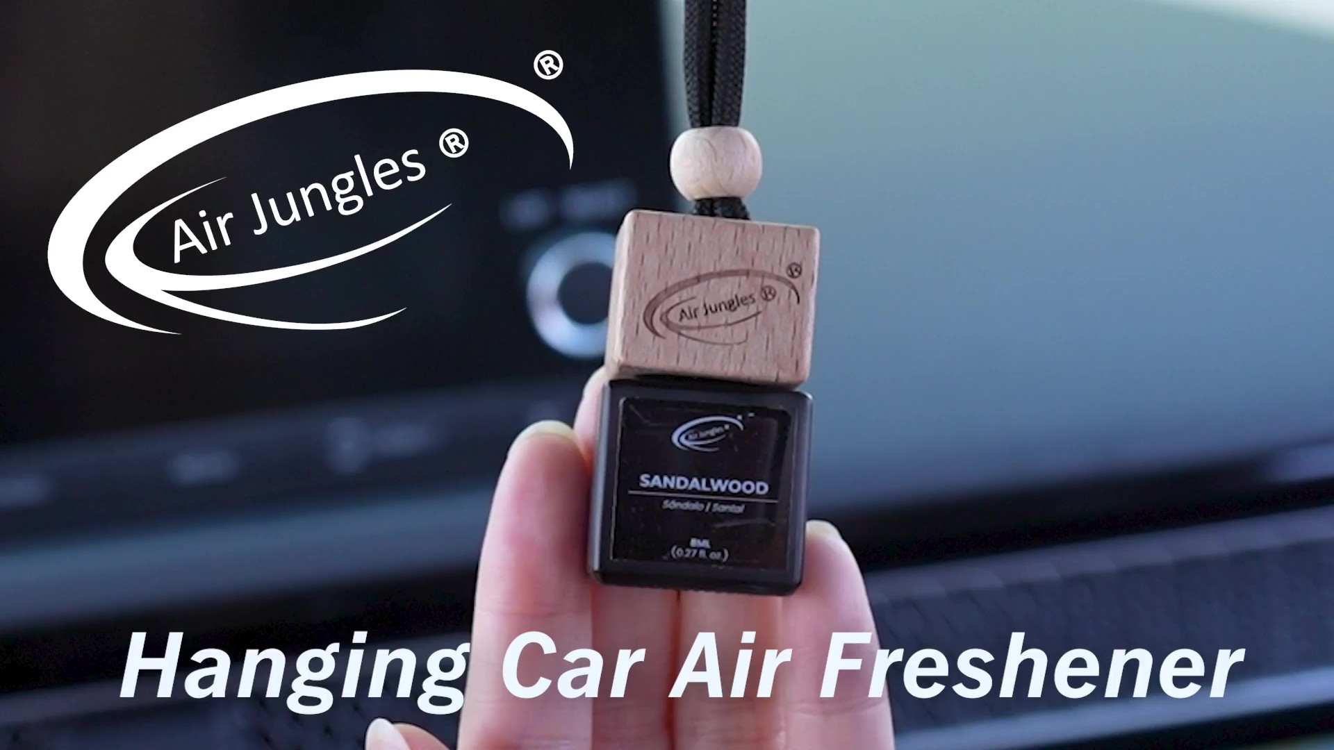 thumbnail video image 2 of Air Jungles Car Air Freshener Hanging Diffuser 6 Ct, Variety Pack, 8 ml Each, Natural Essential Oil, Everyday Freshness Fragrance, Auto Accessories for Men and Women, For Rearview Mirror, 2 of 9