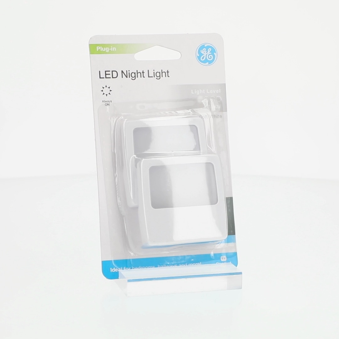 GE, Night Light, 2-Pack, Always-on LED, Soft White Glow - Walmart.com