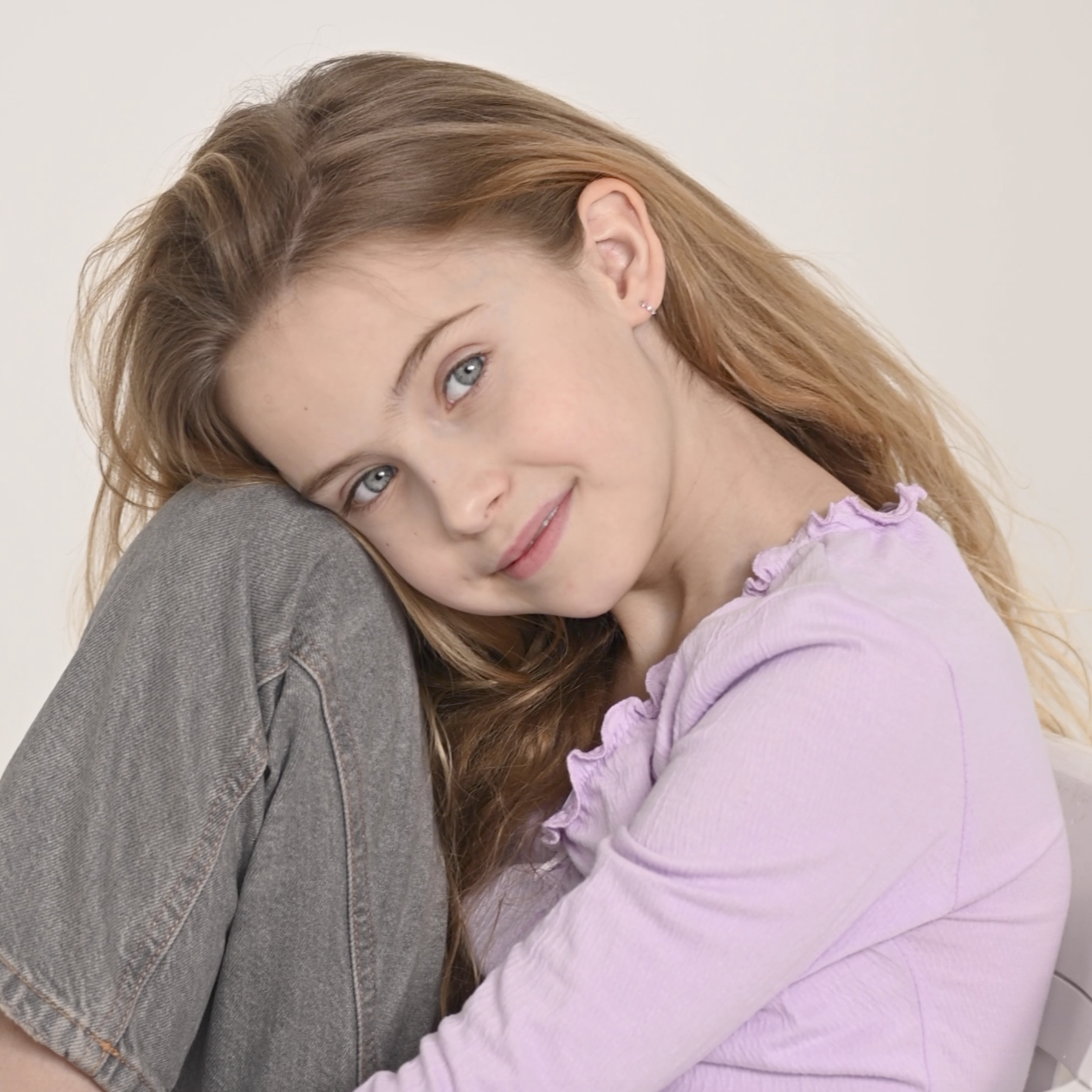 thumbnail video image 2 of Tiny CZ Hugger Baby / Toddler / Kids Earrings Screw Back - Sterling Silver, 2 of 6