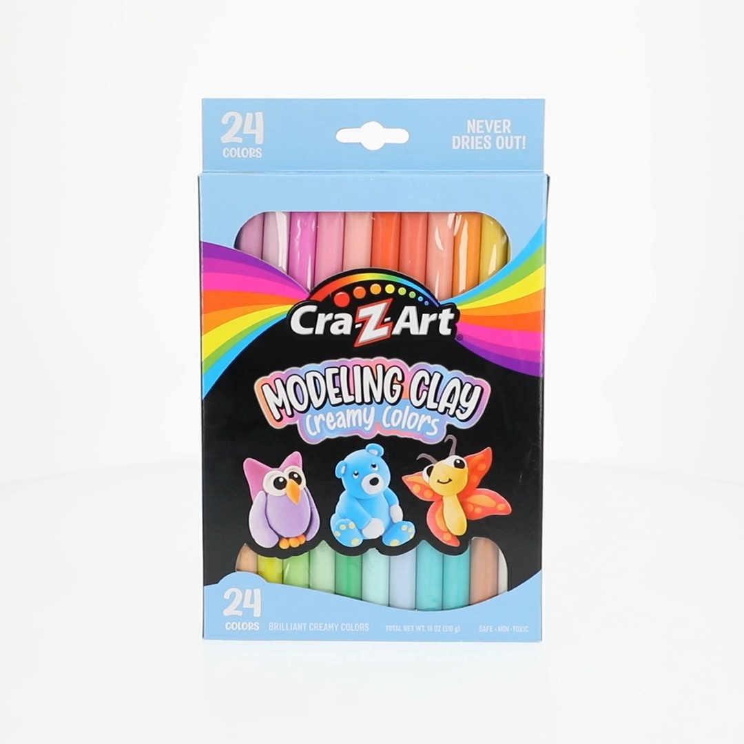 Cra-Z-Art Modeling Clay Creamy Pastel Colors, 24 Colors - Walmart.com