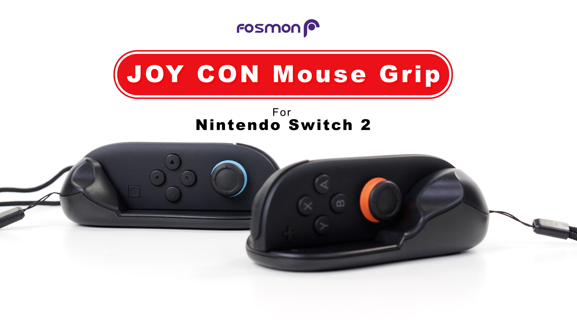 Contoler Mouse Fosmon Nintendo Switch 2 Mouse Grip for Joycons, Ergonomic Gaming Mouse ...