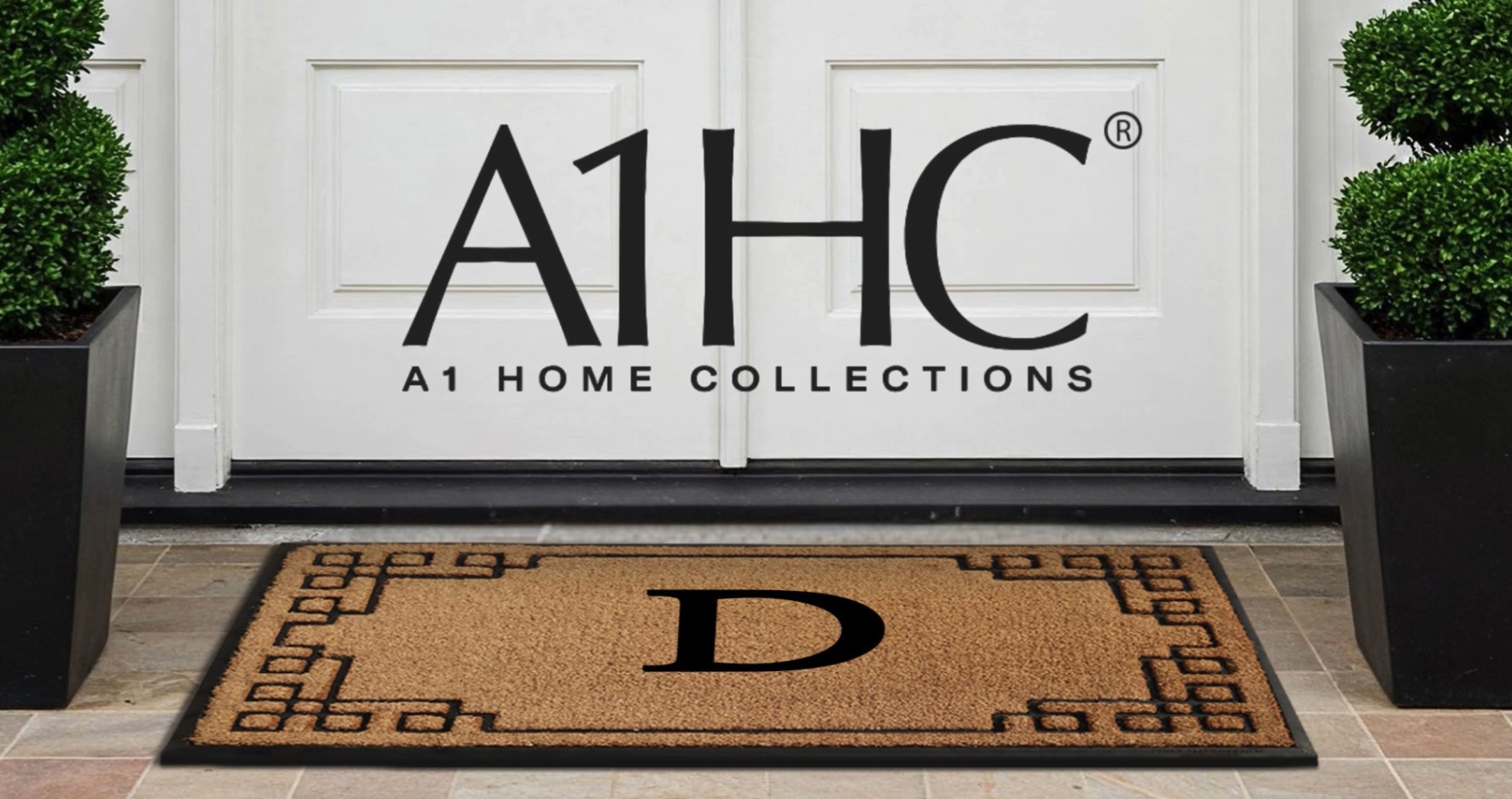 thumbnail video image 2 of A1 Home Collections Natural Coir & Rubber Door Mat, Long-Lasting Entrance Doormats for Front Door, Thick & Non-Slip Durable Outdoor Entry Mat 24" x 39", 2 of 7