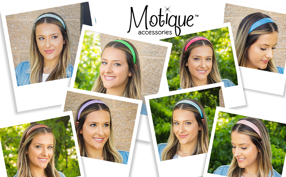 thumbnail video image 2 of Motique Accessories 1 inch Vegan Leather Headband for Women and Girls (Purple), 2 of 7