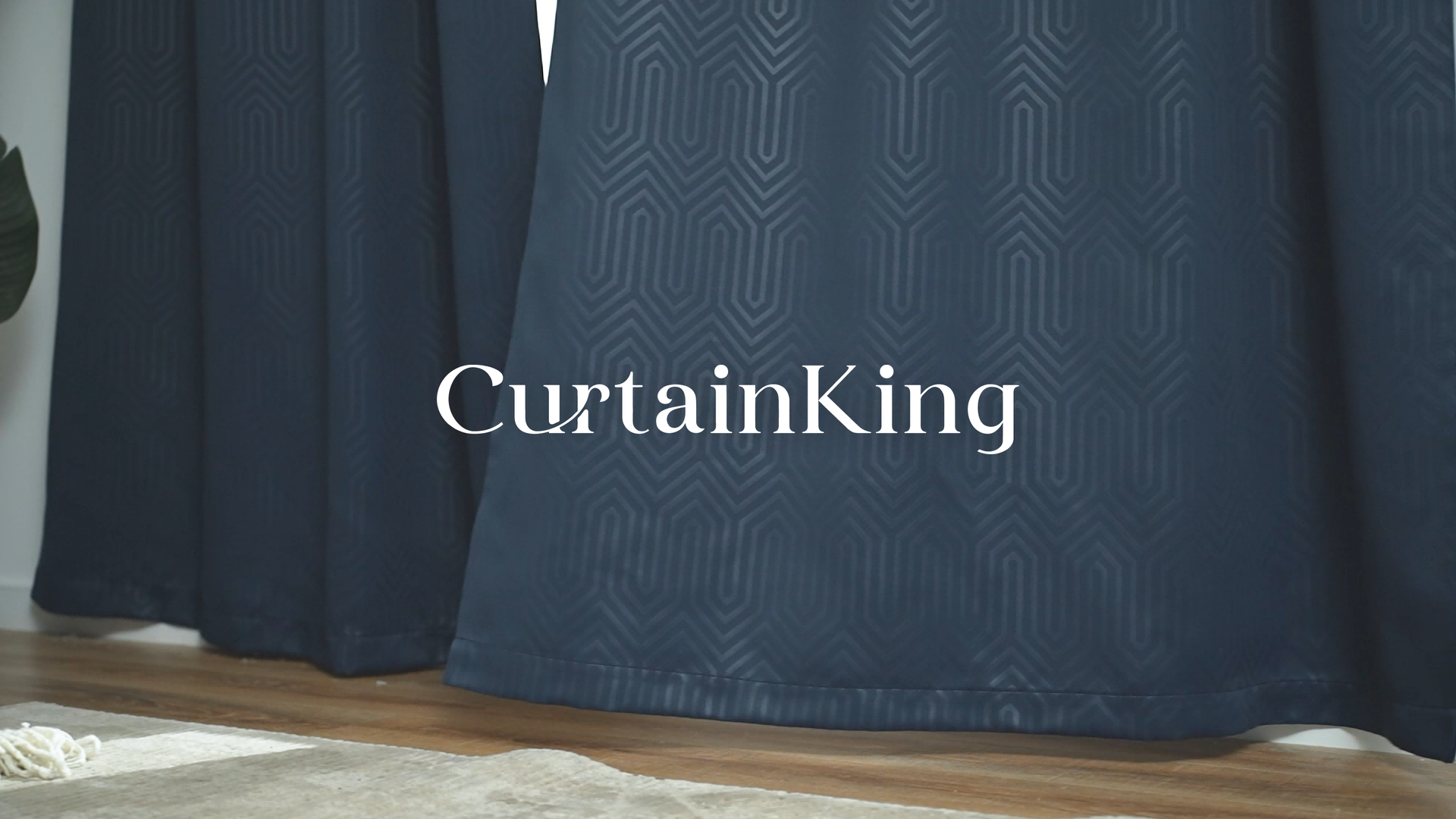thumbnail video image 2 of Curtainking Room Darkening Curtains Set of 2 Panels Thermal Insulated Panels, Grey, 40x84 inch, 2 of 10