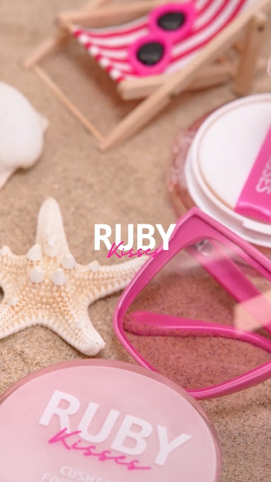 thumbnail video image 2 of Ruby Kisses Cushion Foundation, Full Coverage Korean Makeup, Lightweight & Long Lasting, All Day Natural Glowy Finish for All Skin Types with Hyaluronic Acid & Bakuchiol (Fair Ivory, 0.52 Ounce), 2 of 8