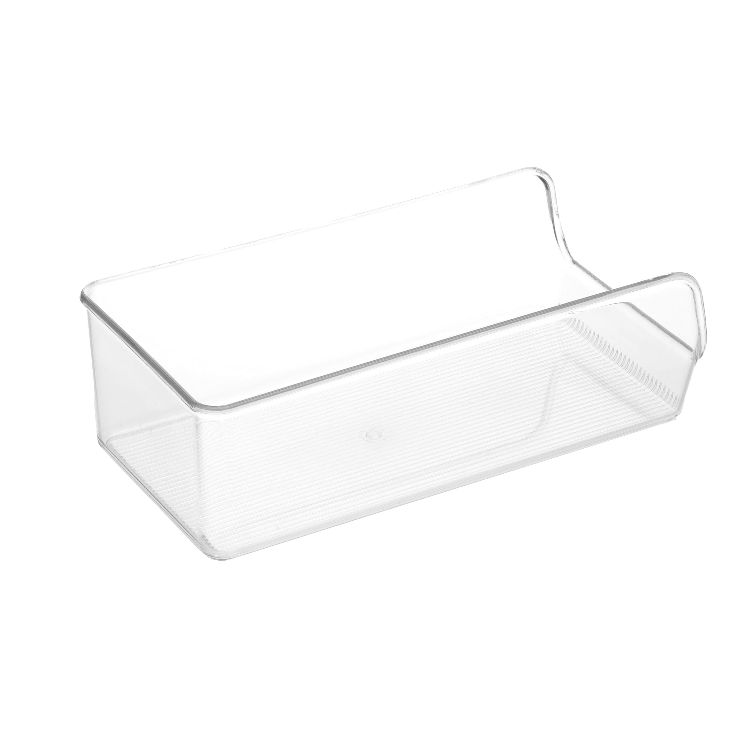 The Home Edit by iDesign Boîte de rangement étroite pour réfrigérateur et  congélateur en plastique recyclé transparent : : Cuisine et Maison