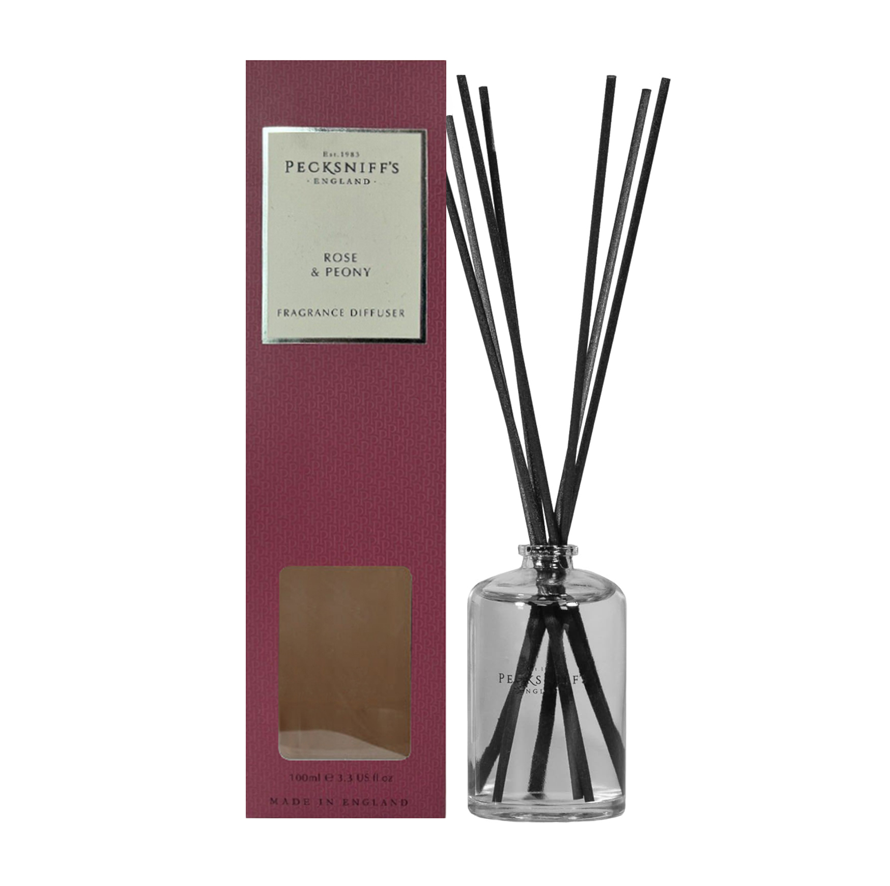 thumbnail video image 2 of Pecksniffs Rose & Peony Diffuser | 200ml/6.76 Fl Oz, 2 of 9