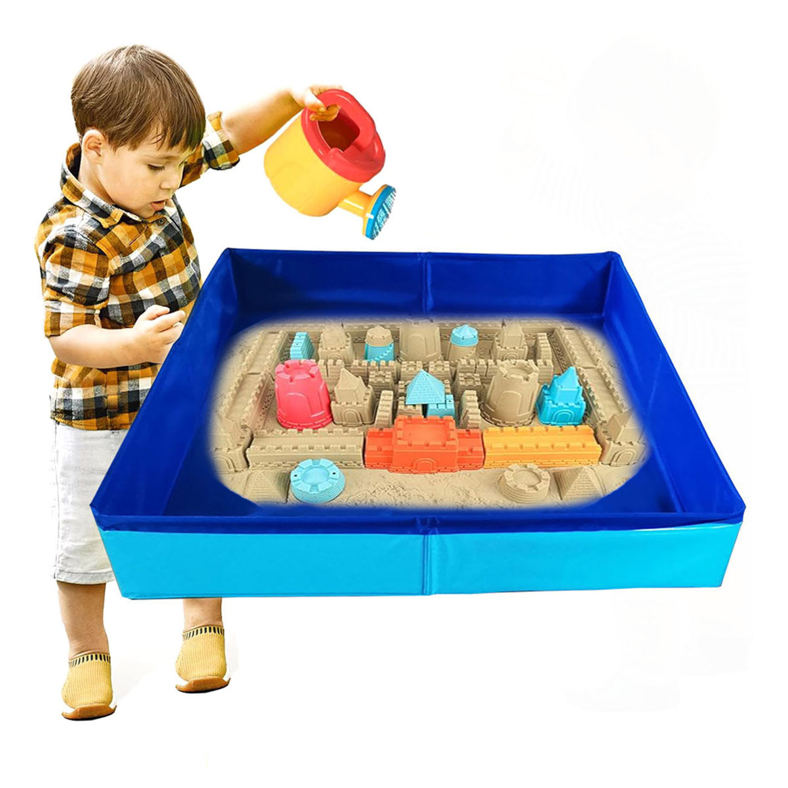 thumbnail video image 2 of Children Sandbox Toys Boys Girl Kids Beach Toys, Summer Outdoor Sand and Water Activity Sensory Toys, 2 of 14