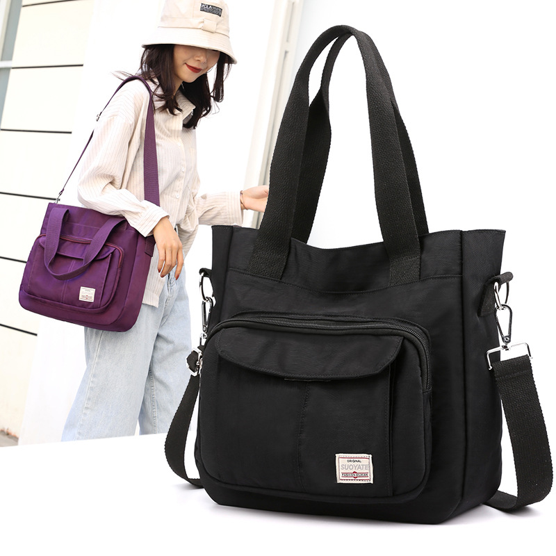 thumbnail video image 2 of SPEKSEE Large Capacity Nylon Tote Bag for Women - Casual Shoulder Bag Fashion Crossbody Handbag, 2 of 13