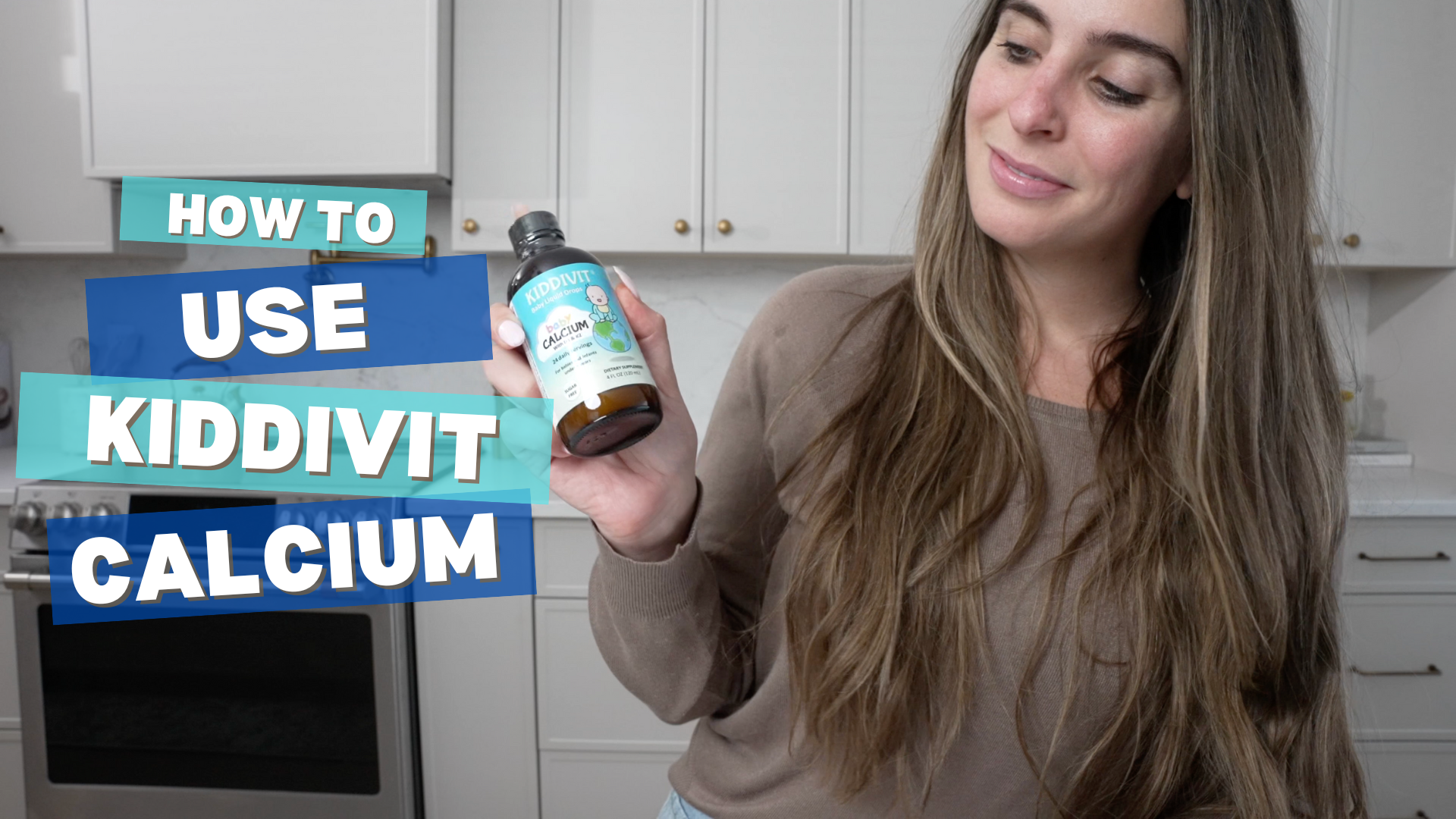 thumbnail video image 2 of Kiddivit Baby Calcium Liquid Drops with Vitamin D3 & K2-24 Daily Servings, 4 Fl Oz (120 mL) - Inulin Fortified (Prebiotic, Dietary Fiber) - Sugar Free, Gluten Free, Vegetarian Friendly, 2 of 8