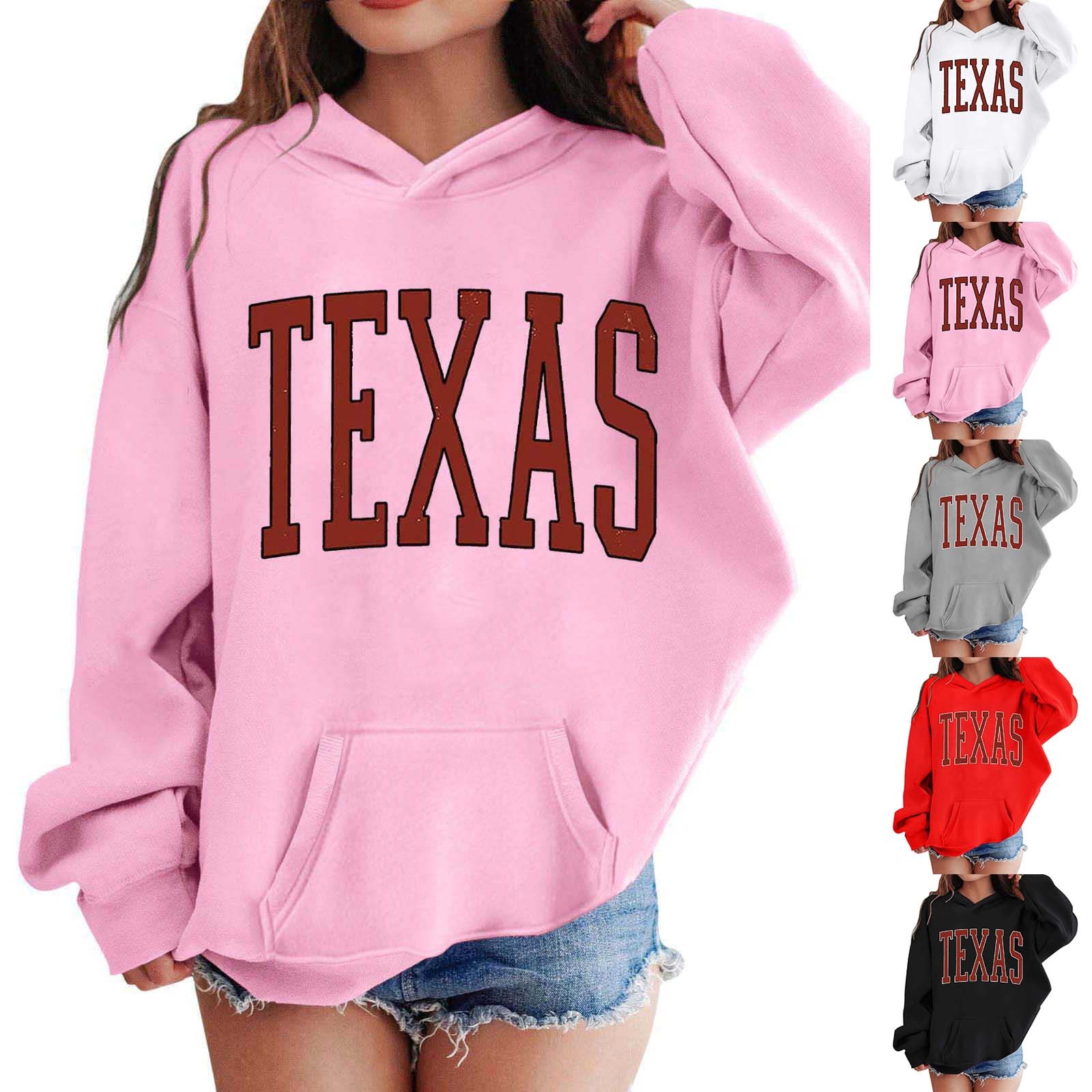 thumbnail video image 2 of SGMVNU Cute Hoodies for Girls Preppy Sweatshirt Casual Drop Shoulder Sweatshirt with Pockets for Tween Kid Fashion Top for Age 11-12 Years, Black, 2 of 5