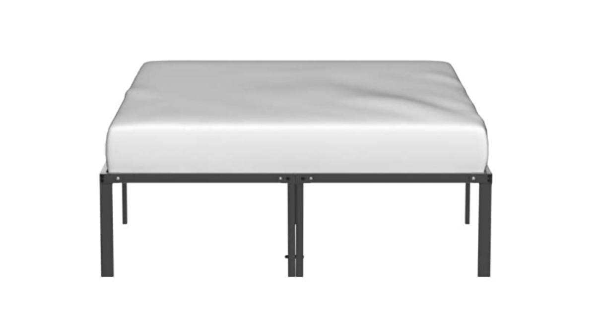 HAAGEEP Heavy Duty Steel Full Bed Frame, 18'' High, No Box Spring, Storage Platform Bedframe, Black Metal - Walmart.com HAAGEEP Heavy Duty Steel Full Bed Frame, 18'' High, No Box Spring, Storage Platform Bedframe, Black Metal - Walmart.com