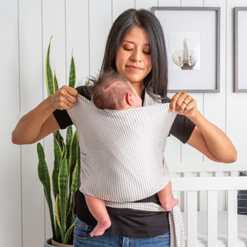 thumbnail video image 2 of WeeSprout Baby Wraps Carrier - Perfect Child Sling for Newborn & Infant, Enhances Bonding, 2 of 8