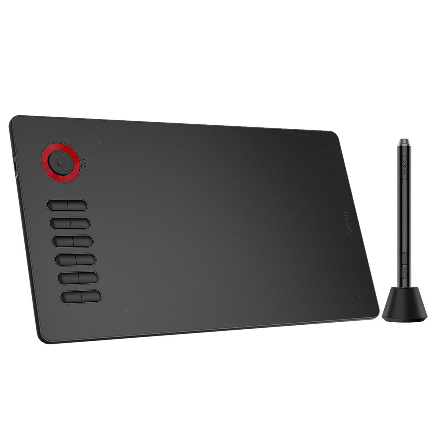 thumbnail video image 2 of VEIKK A15 Pro Graphics Drawing Tablet 10x6 inch,12 Shortcut Keys,1 Quick Dial,for Windows,Mac,Linux, 2 of 10