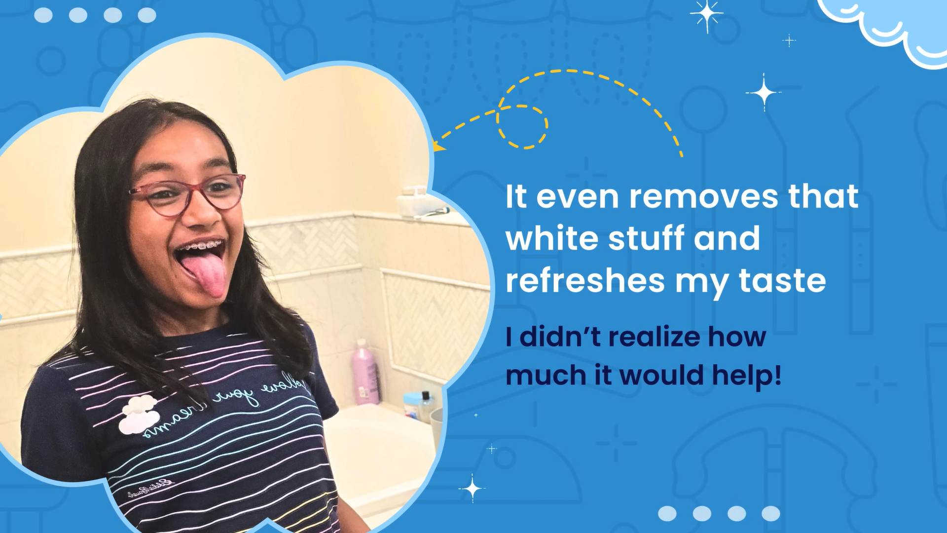 thumbnail video image 2 of Natruveda Pure Copper Tongue Scraper and Cleaner for Oral Care & Hygiene, Promotes Fresh Breath for Adults & Kids Pack of 4, 2 of 8