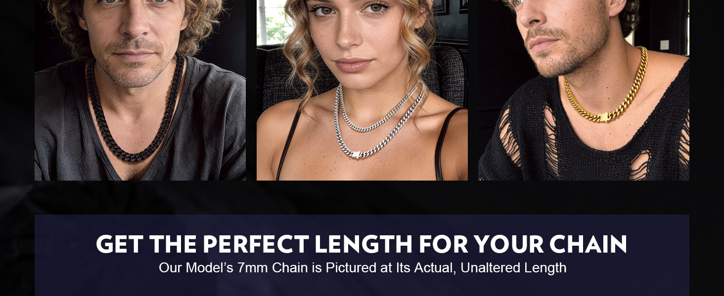 thumbnail video image 2 of Bandmax 12MM Stainless Steel Mens Chain Necklaces Miami Cuban Link Black Chain for Men 26 Inches Chunky Cuban Chain Men Jewelry Birthday Valentines Father Day Gift for Dad Son Husband, 2 of 9