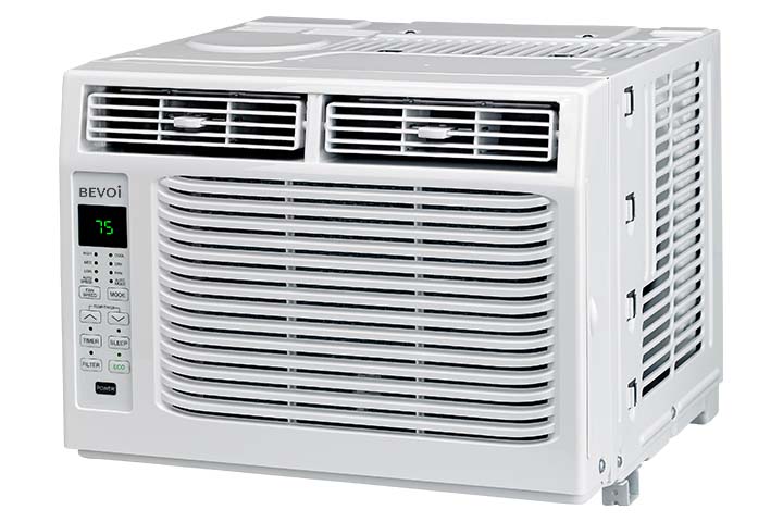 thumbnail video image 2 of Bevoi BEV06WiNCC 6,000 BTU EasyCool Window Air Conditioner with Remote 115V 15A in White, 2 of 7