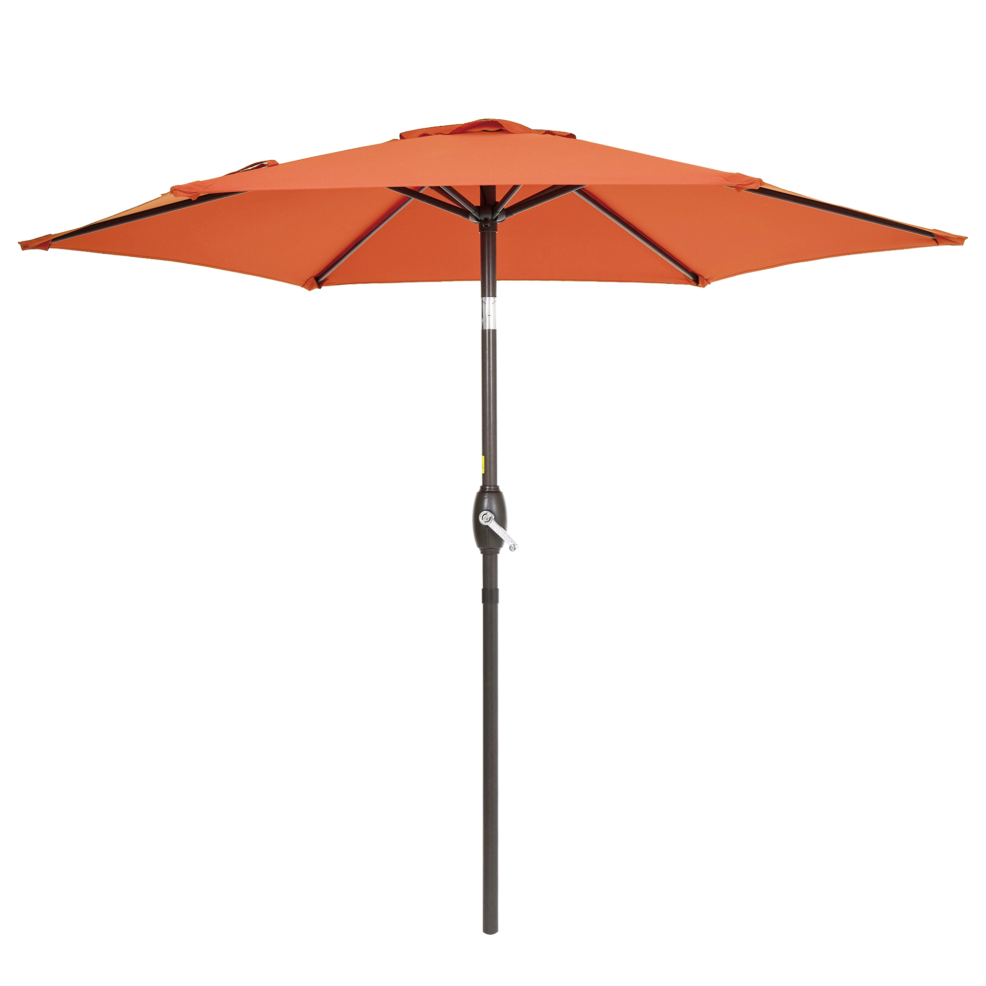 thumbnail video image 2 of ACEGOSES 7.5ft Patio Outside Shade Table Umbrella for Yard, Garden, Poolside and Deck,Orange, 2 of 8