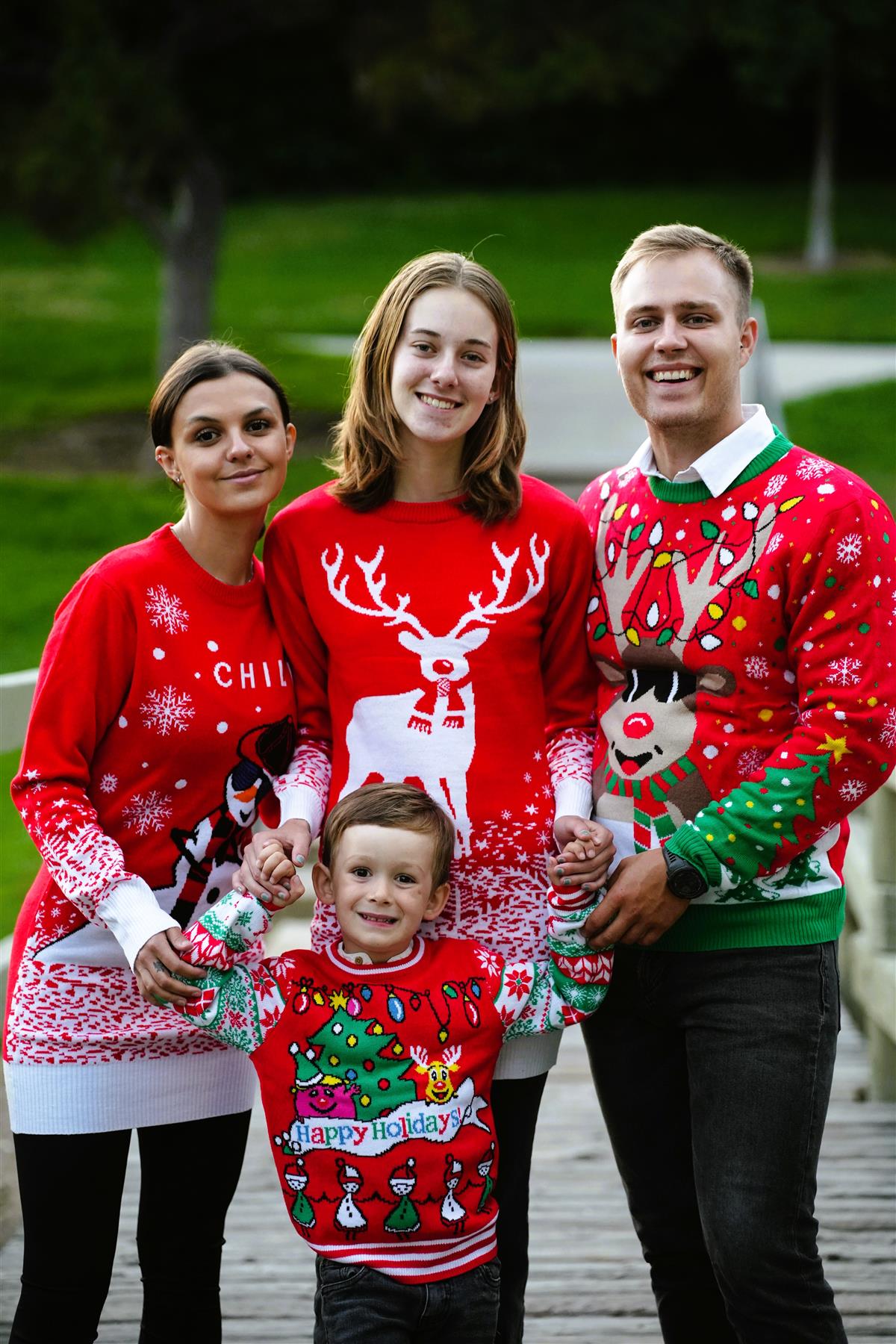 thumbnail video image 2 of SOCAL LOOK Youth Ugly Christmas Sweater-Cute Holiday Pullover for Teens Big Boys & Girls 13/14 Years, 2 of 6