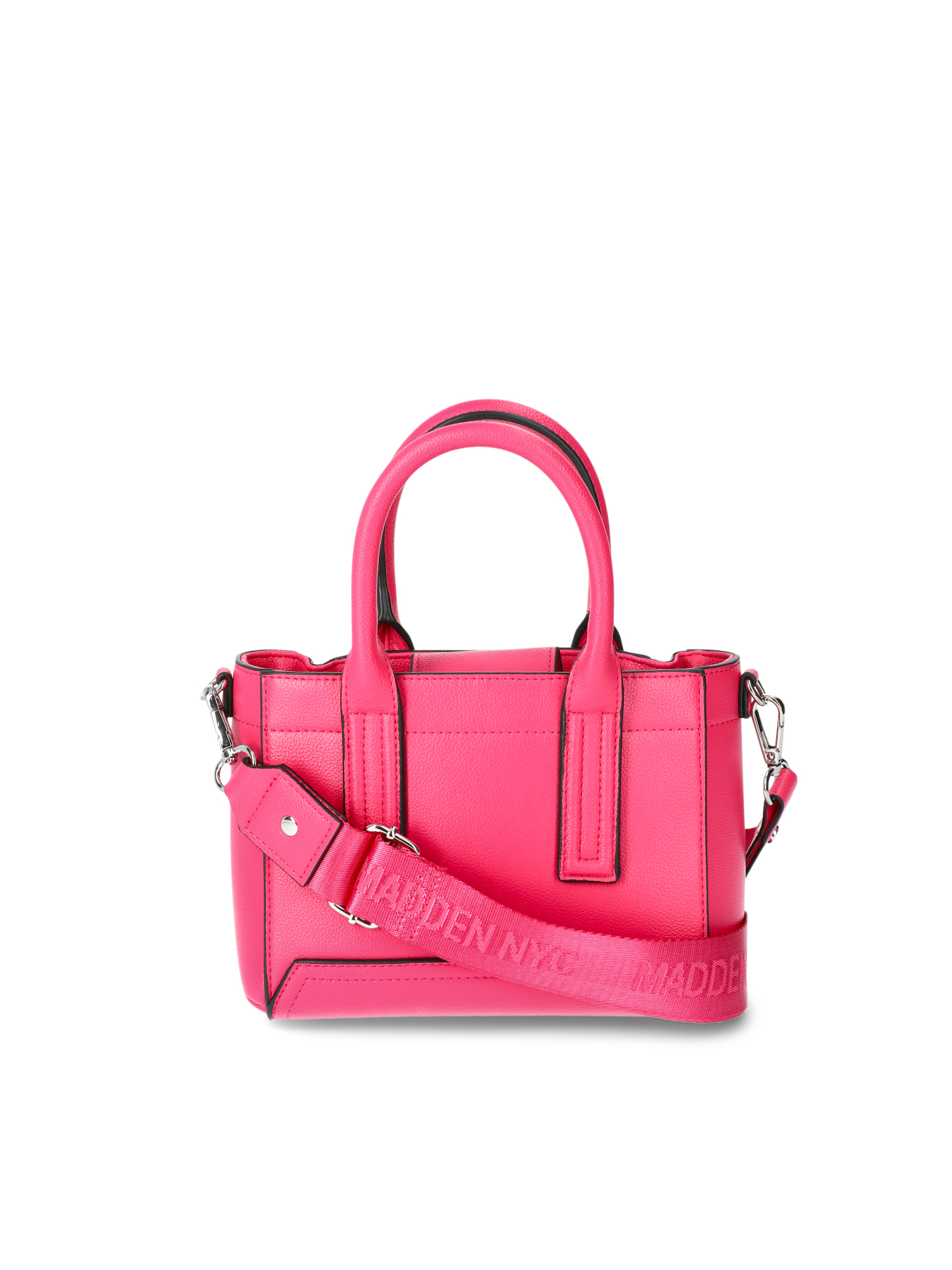 ★EMS★ EMBOSSED MINI BAGPINK Madden NYC Women's Mini Zipper Satchel with Embellished
