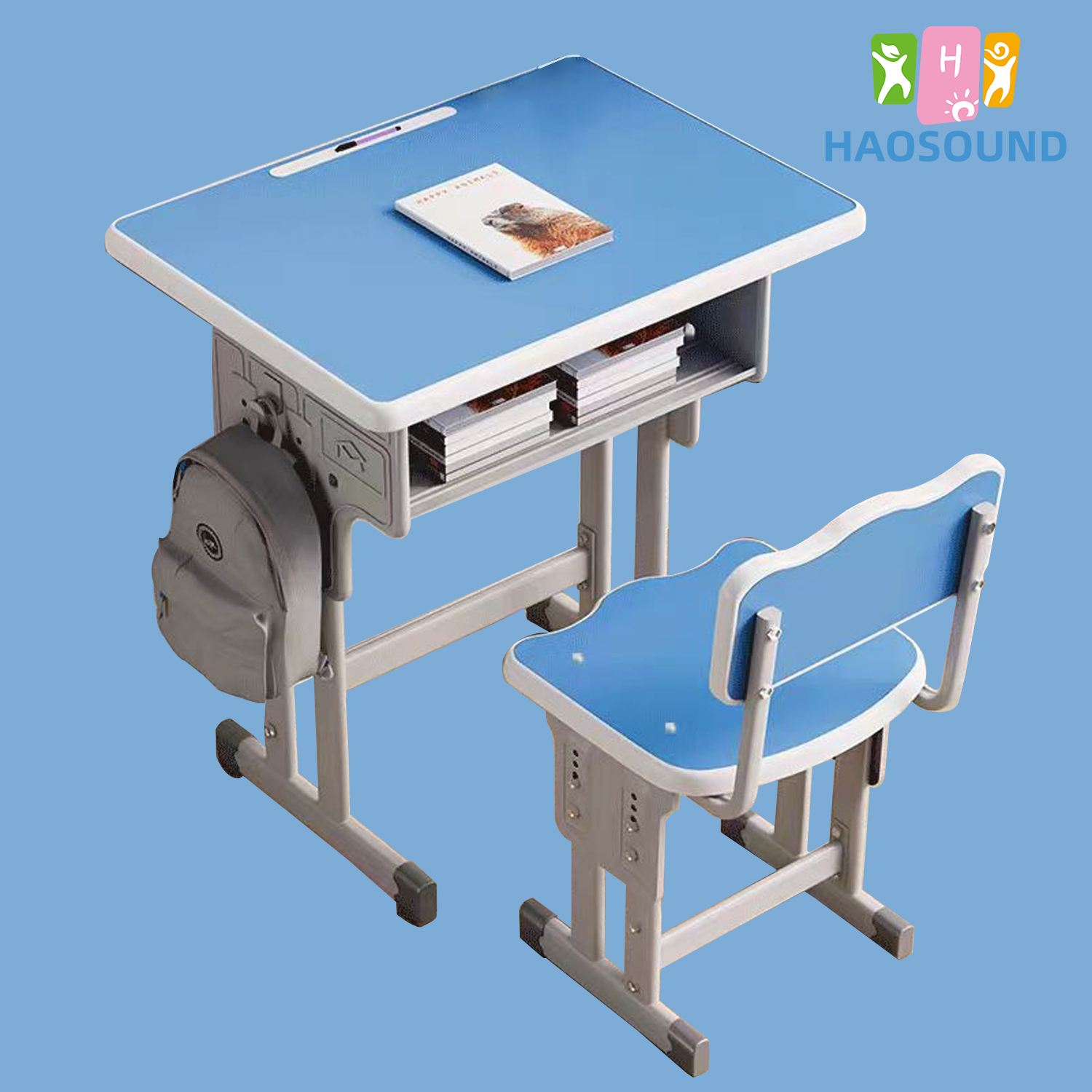 thumbnail video image 2 of Kids Desk and Chair Set - Adjustable Childrens Desk for Boys, Girls, and Child with Drawer, Pencil Grooves, and Hooks, Perfect for Study, Home, School, or Training (Pink), 2 of 9