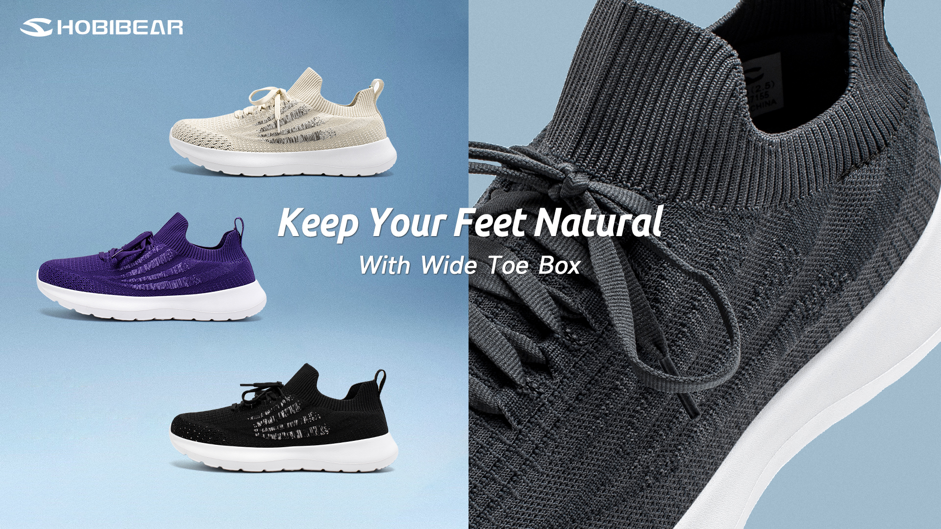 thumbnail video image 2 of HOBIBEAR Womens Wide Slip On Walking Shoes Mens Comfortable Lightweight Sneakers, 2 of 7