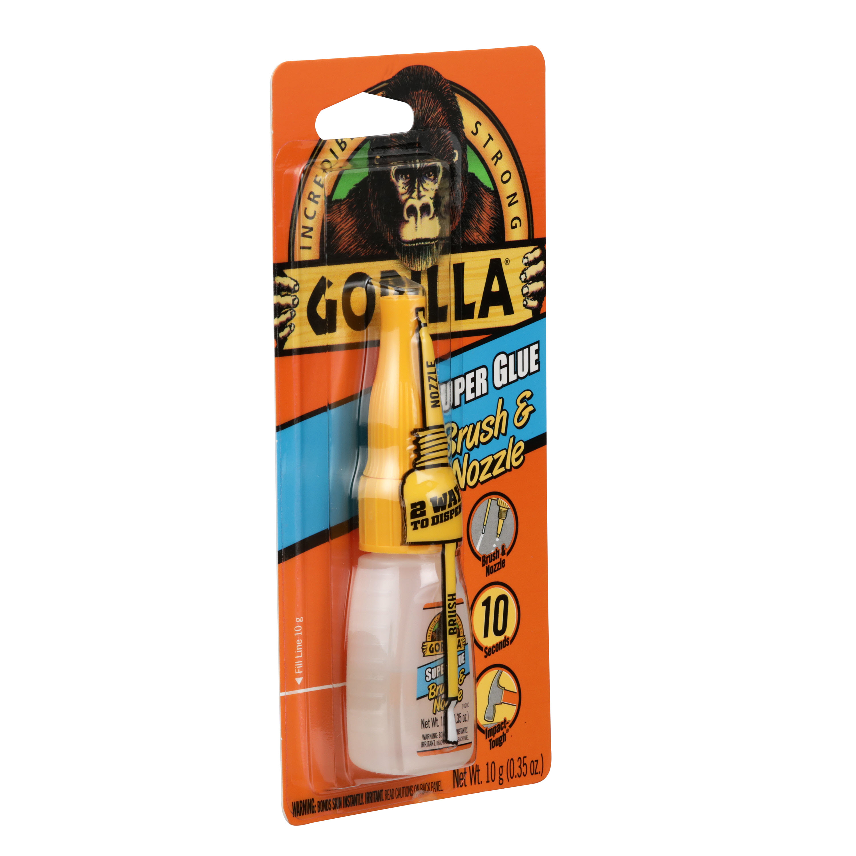 Gorilla Glue Super Glue Brush & Nozzle 10g 