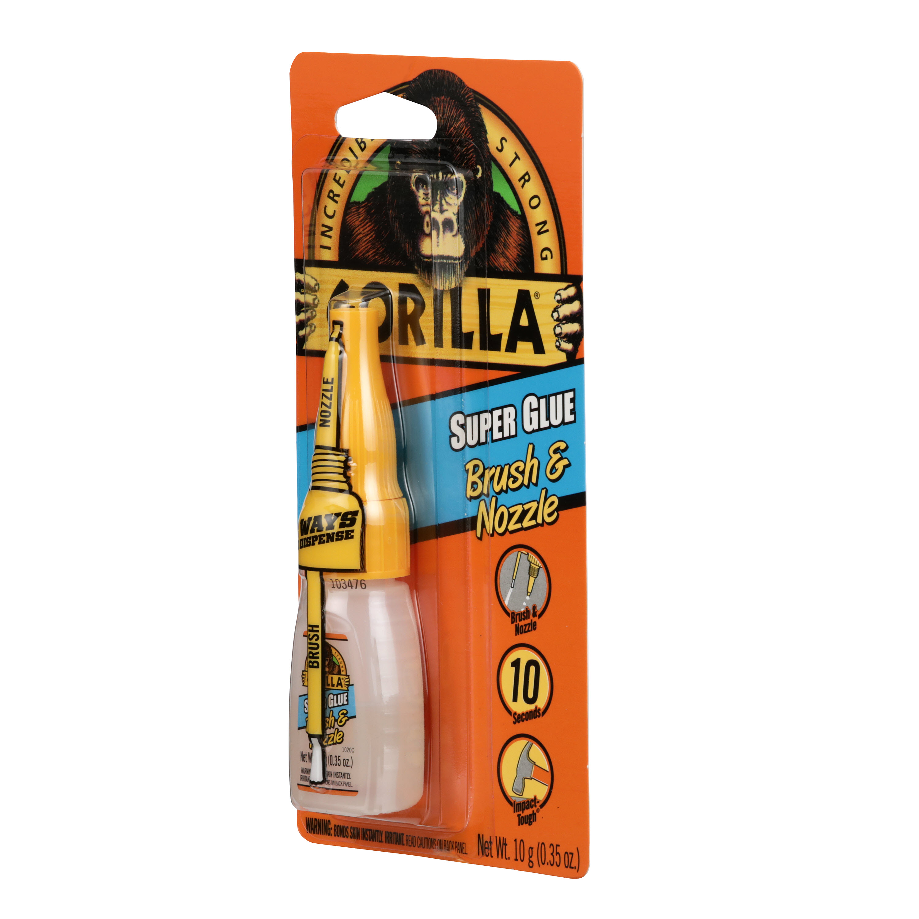 Gorilla Glue Super Glue Brush & Nozzle 10g 