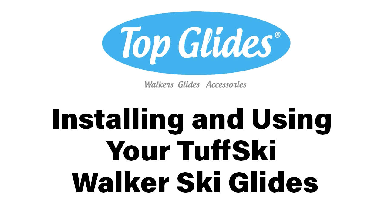 thumbnail video image 2 of 6PCS Top Glides TuffSki Walker Glide Skis - 3 Pairs (Dark Blue), 2 of 8