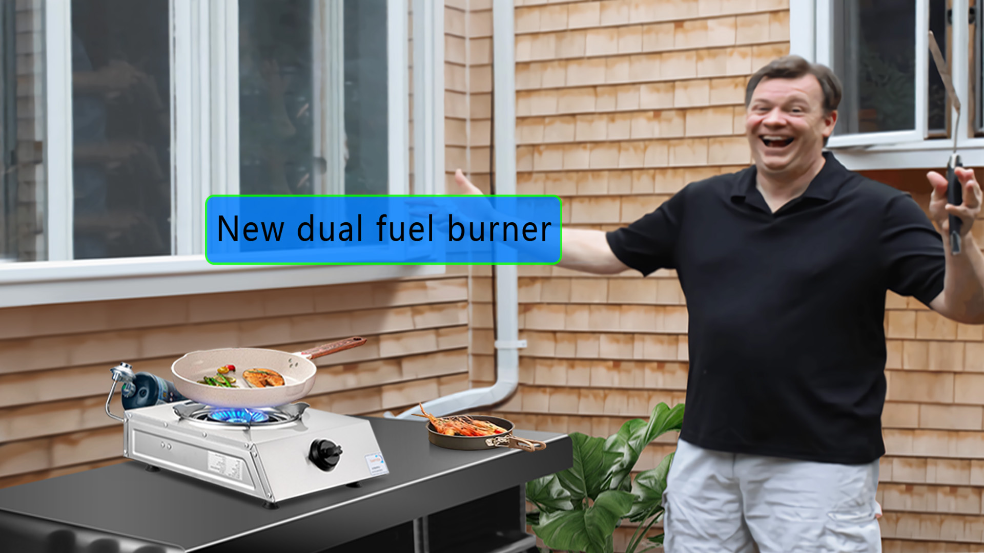 Horynar Propane Stove, 12000 BTU, Dual Fuel, Auto Ignition