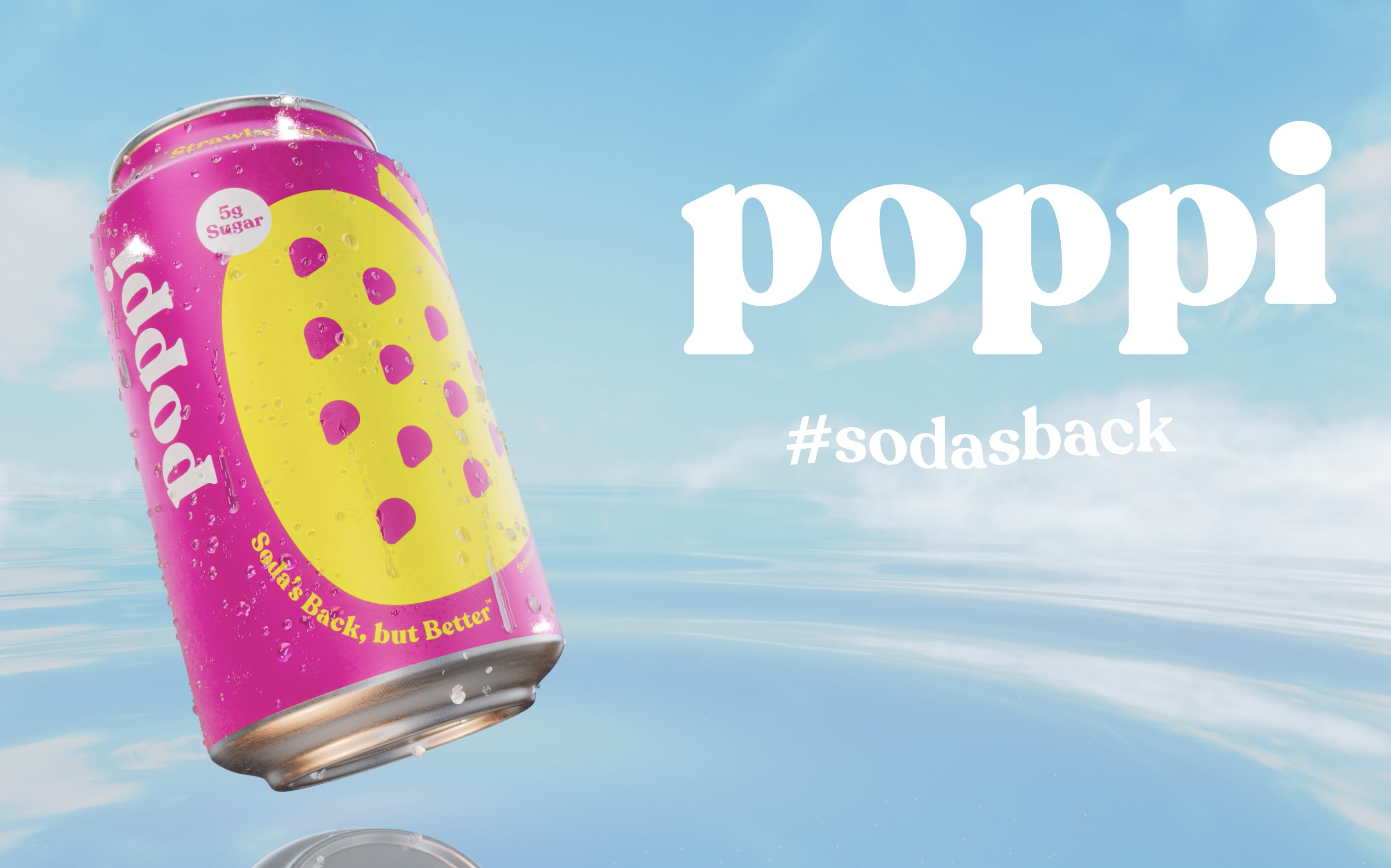 thumbnail video image 2 of (12 pack) Poppi Raspberry Rose Prebiotic Soda, 12 oz, 1 Pack Can, 2 of 11