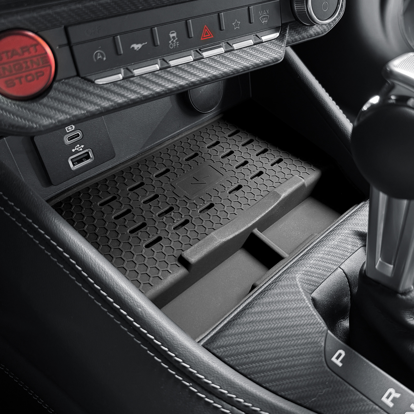Center Console Wireless Charging Silicone Protective Mat for 2024-2025 ...