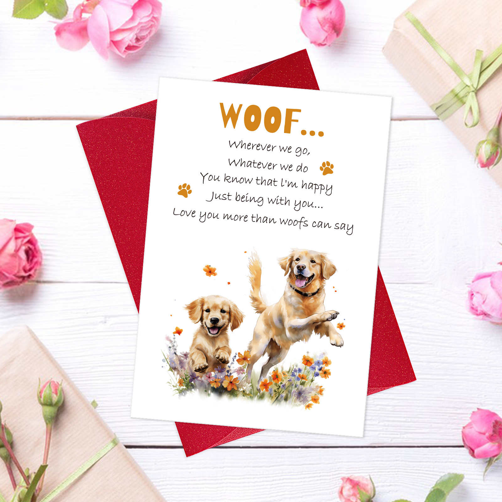 thumbnail video image 2 of WaaHome Funny Mother's Day Card - 5.5"x8" Dog Mom & Fur Mom Gift with Envelope & 2 Funny Dogs Perfect Birthday Card for Dog Moms Grandma Women from Dogs, 2 of 8