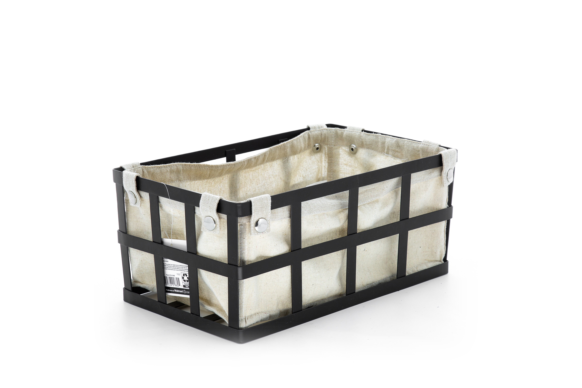 Black X-Small Weave Basket Storage Container, 2.4 x 7.8 Inches, Mardel