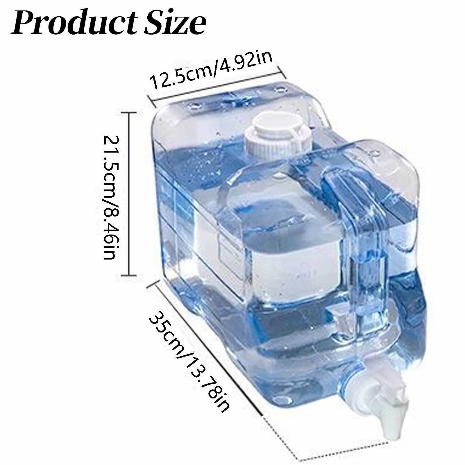 thumbnail video image 2 of 1 Pack Fridge Water Dispensers Bottle with Leak-proof Spigot and Convenient Handle Plastic Cold Juice Beverage Dispenser Jug for Party Refrigerator Drink Juice Iced Tea (13.78*4.92*8.46 Inches), 2 of 10