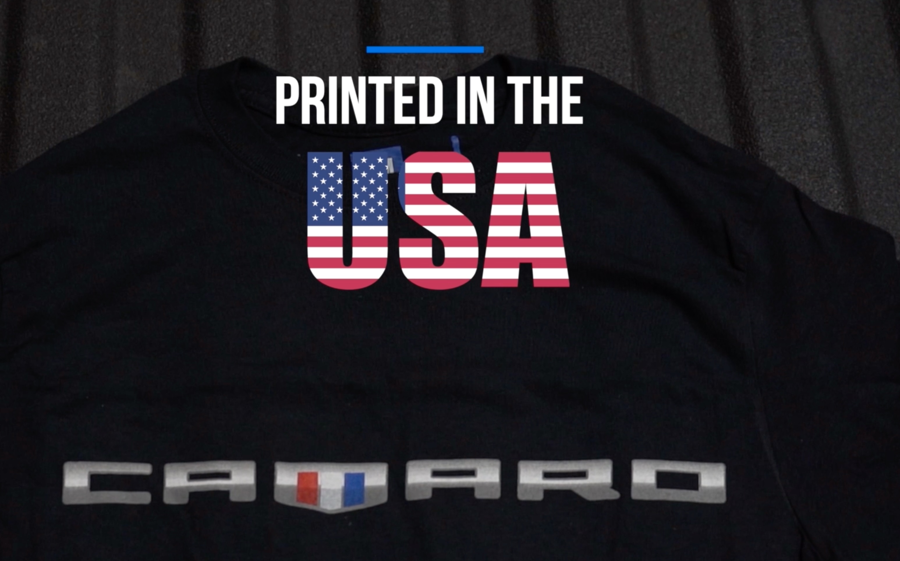 thumbnail video image 2 of JH Design Men's Chevy Camaro Shield T-Shirt Short Sleeve Crew Neck Shirt, 2 of 7