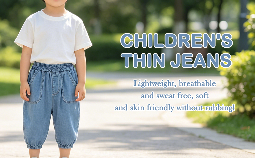 thumbnail video image 2 of JLMSPLWG Baggy Jeans for Kids Straight Leg Pants Toddler Boy Elastic Waist Jogger Pants Baby Cute Casual Denim Jeans Newborn Boy Clothes, 2 of 9