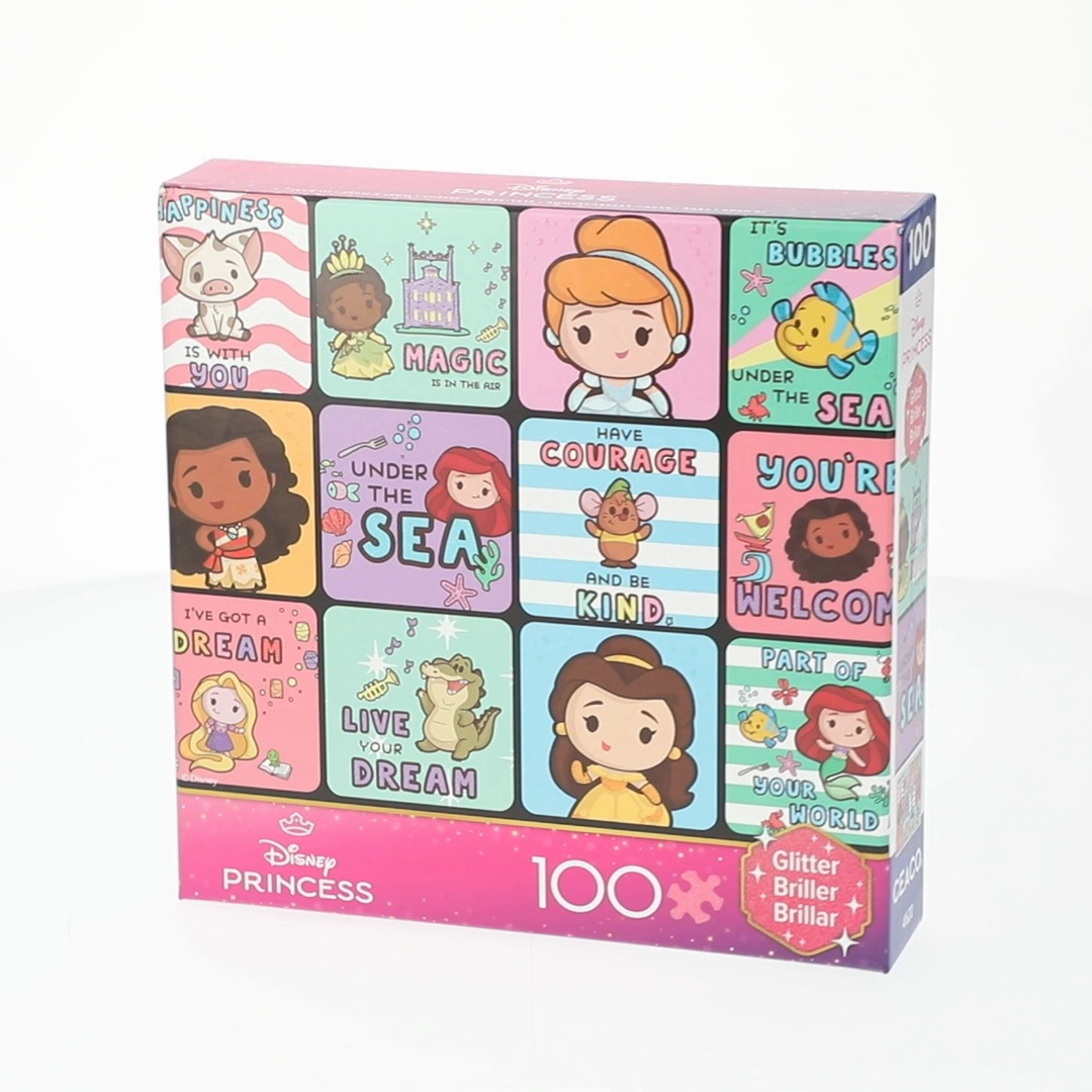 Ceaco Kids Entertainment Deluxe Princess Glitter 100-Piece