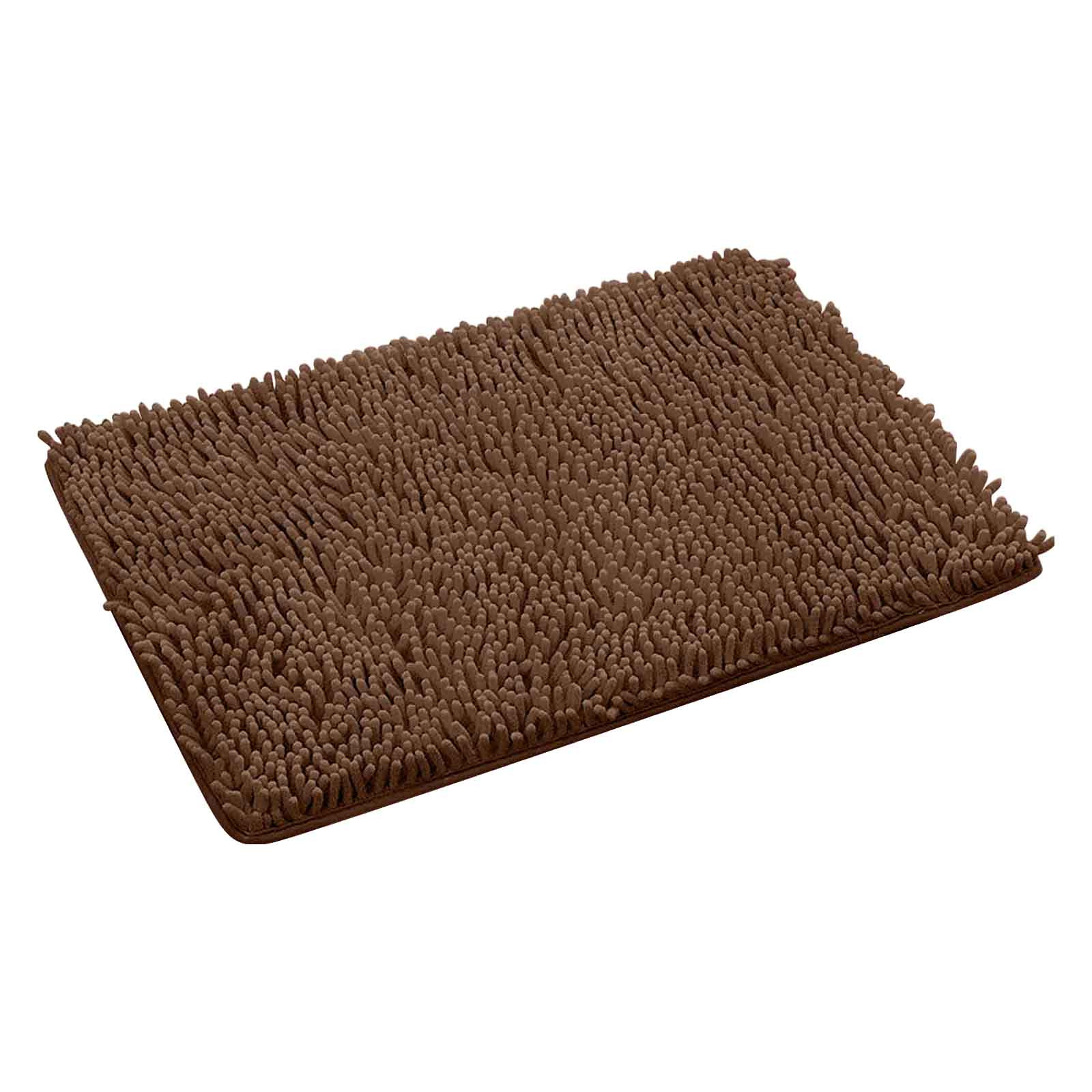 thumbnail video image 2 of Up to 65% off Carpet Kingtowag Polyester Carpet, Brown Chenille Living Room Bathroom Absorbent Floor Mat (50×80Cm) D, 1Pc Bathroom Mat Clearance!, 2 of 9