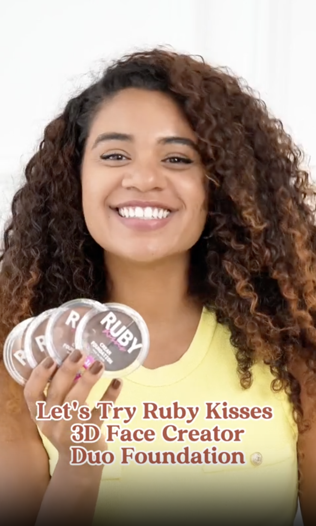 thumbnail video image 2 of Ruby Kisses 3D Face Creator Cream Foundation & Concealer, 12 Hours Long Lasting, Medium to Full Coverage, Non-Greasy, Ideal for Makeup & Contour Palette, 2 of 12